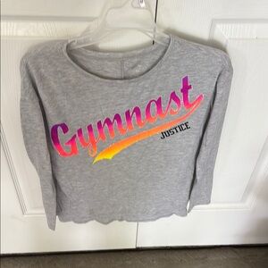 Justice Gray Gymnast Long Sleeve Tee and hoodie